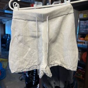 Wild Fable High Waist Knit Shorts - White